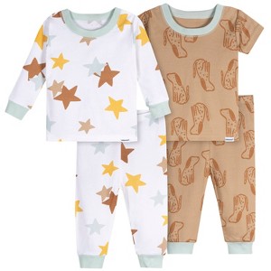 Onesies Brand Baby and Toddler Neutral 4-Piece Pajamas Sets - 1 of 4