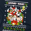 Looney Tuneslooney Christmas Ugly Christmas Adult T-Shirt, Navy - 2 of 4