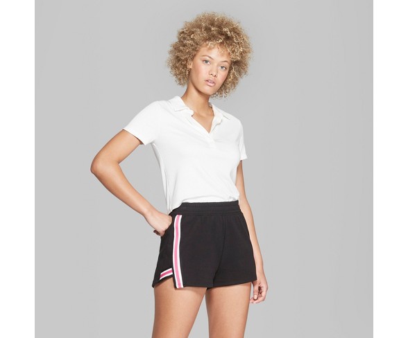 Women's Short Sleeve Cropped Polo Shirt - Wild Fable&#153;