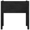 VidaXL Garden Planter Black 27.6 in.x12.2 in.x27.6 in. Solid Wood Pine - 3 of 4