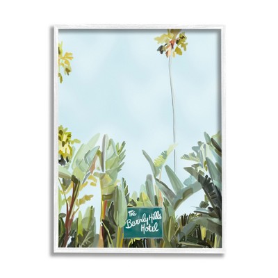 Stupell Industries Beverly Hills Hotel Plants Framed Giclee Art