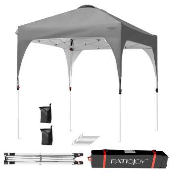 Costway 6.6x6.6 FT Pop up Canopy Tent Shelter Height Adjustable w/ Roller Bag