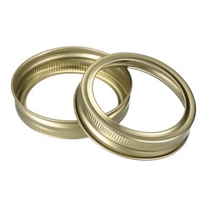 Unique Bargains Leak Proof Tinplate Canning Jar Rings Fit Storage Cover 30 Pcs - 1 of 3