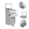 NicBex 2 Drawers Dresser for Bedroom with 1 Shelf and 1 Mirror,Chest of Drawers with Handle Free Design,Storage Dressers for Bedroom - 4 of 4