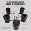 VEVOR RDWC Hydroponics Grow System, Hydroponic Growing Kit with Top Drip, Recirculating Deep Water Culture 4 Buckles and 1 Reservoir, Black - 4 of 4