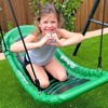gobaplay Boat Tree Swing, 53" x 25" Outdoor Platform Saucer with Adjustable Rope, Dark Green (Swingset Frame Not Included) - 4 of 4