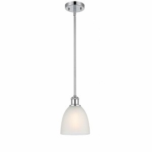 Castile - 1 Light Stem Hung Mini Pendant In Industrial Style-9 Inches Tall and 6 Inches Wide - 1 of 1