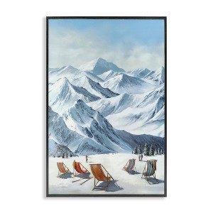 Stupell Industries Lounging At The Lifts Framed Giclee Art - 1 of 4