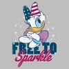 Women's Mickey & Friends Mickey and Friends Daisy Free to Sparkle T-Shirt - 2 of 4