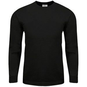Shaka Wear 3 Pack Men's Max Heavyweight Long Sleeve Crew Neck T-Shirt - 1 of 4