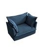 CAVINAS Couches for Living Room Deep Seat Sofa Couch Fabric Slip-covered Armchair with Cushion and Pillows - 4 of 4