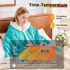 Inhand Wearable Heated Throw Blanket Shawl - 50"x60" Flannel Electric Robe Blanket Hoodie for Winter 5-Position Timer 10 Heating Levels - 3 of 4
