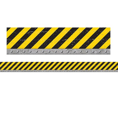 Teacher Created Resources Under Construction Straight Border Trim, 35 Feet (Pack of 6)