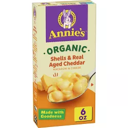 Annie's Organic Shells & Real Aged Cheddar Macaroni & Cheese - 6oz