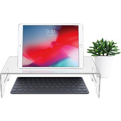 Clear Acrylic Monitor Stand with Carry Handles