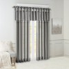 Vynxaria DIY Twisted Tab Top Curtain Panel (50" W x 95" L, Charcoal)  Faux Silk Sheen, Lined, Oeko-Tex Certified, Machine Washable - 2 of 4