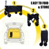 RISOKEYS Foldable Utility Wagon with Extended Tailgate & Lid, 400 lbs Capacity - All-Terrain Wheels,for Camping,Beach,Shopping,Outdoor - 4 of 4