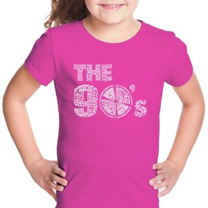 LA Pop Art Girl's Word Art T-shirt - 90S - 1 of 4