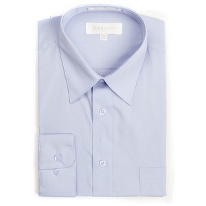 Marquis Men's Long Sleeve Regular Fit Big & Tall Size Dress Shirt - 1 of 3