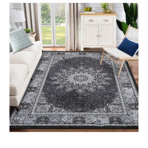 Garvee Washable Area Rugs for Living Room,Large Rugs Floor Carpet, Non-Shedding Vintage Rugs, Low Pile Non-Slip Rug for Bedroom,Dining Room - 1 of 4