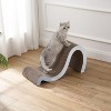 THE LICKER STORE Kona Modern Cardboard Double-Sided Wave Cat Scratcher with Catnip - 2 of 4
