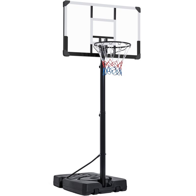 Yaheetech Portable Basketball Hoop System for Teens/Adults Black, 1 of 9