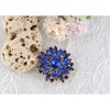 Anna-Kaci Crystal Rhinestone Bridal Flower Wreath Brooch Pin Necklace for Weddings Christmas - 4 of 4
