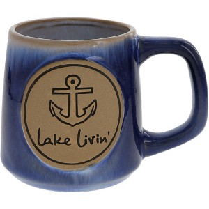 Pavilion Gift Company - Lake Livin' - 15 oz Mug - Drinkware - 1 of 4