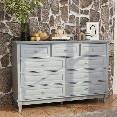 Modern 9-Drawer Dresser: Stylish Storage Solution