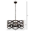 Chloe Lighting Capella Transitional 6 Light Oil Rubbed Bronze Ceiling Pendant 24" Wide - 4 of 4
