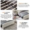 SinCiDo Farmhouse Bed Frame,w/Charging Station, Storage Bookcase Headboard,Sliding Barn Door,No Box Spring Needed, w/Wood Slats Support - 4 of 4