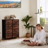 Gulches Modern Tall Brown Fabric Storage Dresser 8 Drawers with Wooden Top, Steel Frame, Anti-Tipping - 4 of 4