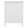 GlasFlength Nightstands Modern Three Drawer Bedside Table with Metal Handles Elegant Design for Bedroom Storage, White, 19"*15"*25" - 3 of 4