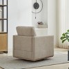 30.7" Chenille Swivel Accent Chair with Thick Cushion and 360° Base for Living Room or Bedroom-Cuddlewood - 3 of 4