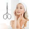 Unique Bargains Oval Handle Eyebrow Scissor Silver Tone 1 Pc - 4 of 4