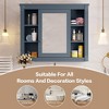 ORRD 35x28" Wall Mounted Bathroom Cabinet w/Mirror & 6 Open Shelves, Modern Medicine Storage Cabinet for Bathroom Organization - 3 of 4