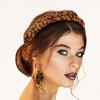 Unique Bargains Women's Leopard Pattern Knotted Headband Orange - image 4 of 4