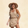 Women's Breezy Beachwear Elastic Waist Knit Cover Up Dress - Cupshe - 3 of 4