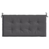vidaXL Outdoor Garden Bench Cushion, Anthracite Color, Durable Oxford Fabric, Foam Fiber Filling, 39.4"x19.7"x1.2" Size, Lightweight and Comfortable - 4 of 4