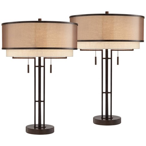 Double pull chain table 2024 lamps