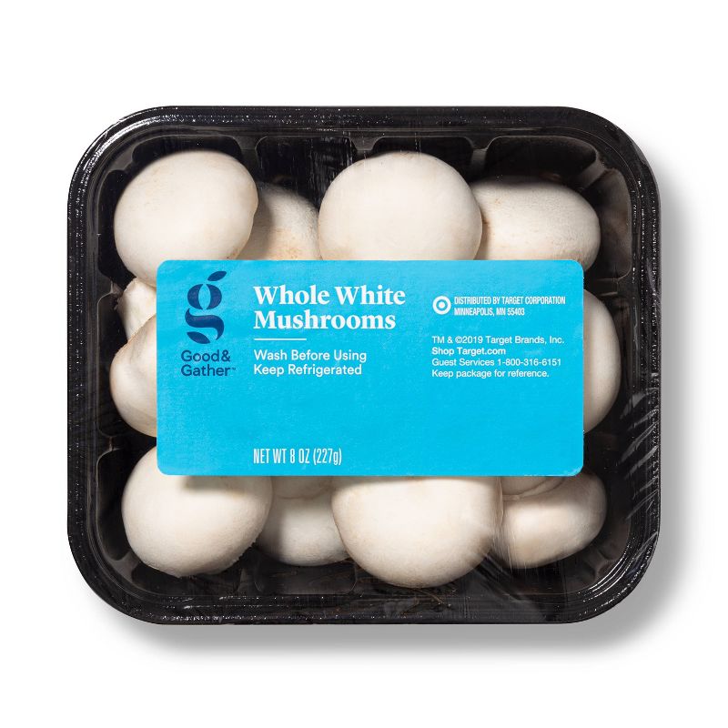 Whole White Mushrooms - 8oz - Good &#38; Gather&#8482;, 1 of 5