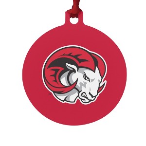 WinstonSalem State University Primary Logo Aluminum Holiday Christmas Tree Ornament  3.0" (7.6 cm) x 3.37" (8.6 cm) - 1 of 4
