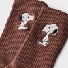 Women's Fall Leaves Graphic Socks - Brown - 3 of 3
