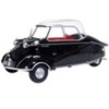 Messerschmitt KR200 Bubble Top Black with Red Interior 1/18 Diecast Model Car by Oxford Diecast - 2 of 4