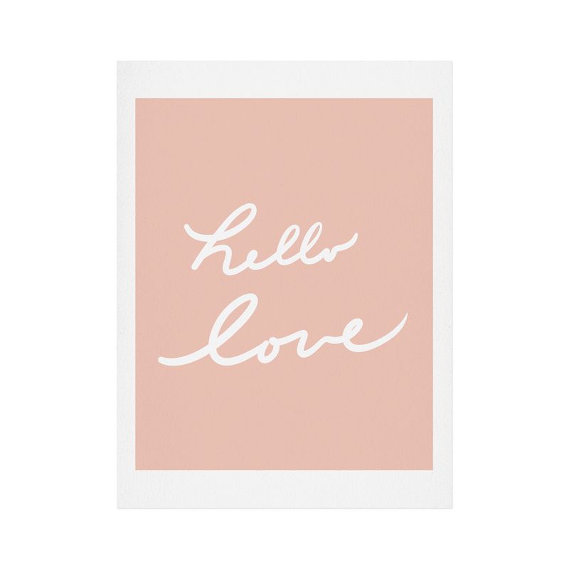 16"x20" Lisa Argyropoulos Hello Love Warm Blush Art Print Unframed Wall Poster Pink - Deny Designs, 1 of 3