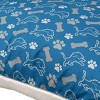NFL Detroit Lions Bones Repeat Faux Shearling Pet Bed - 2 of 2