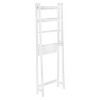 Bathroom Spacesaver White - Honey Can Do: Over Toilet Shelving, Restroom Organizer with 4 Shelves - 3 of 4