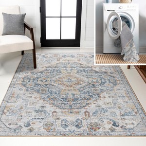 JONATHAN Y Shaemus Bohemian Medallion Low-Pile Machine-Washable Area Rug - 1 of 4