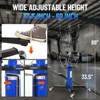 Hydraulic Transmission Jack, 1322 LBS Adjustable Telescoping, 33.8"-72.8" High Lift Jacks, Foot Pedal & 360° Swivel Wheels, Double Column - 4 of 4
