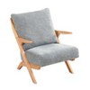 PAGED Chenille Accent Chairs,Arm Chair with Reversible Back,Comfy Chairs for Living Room,Bedroom - 2 of 4